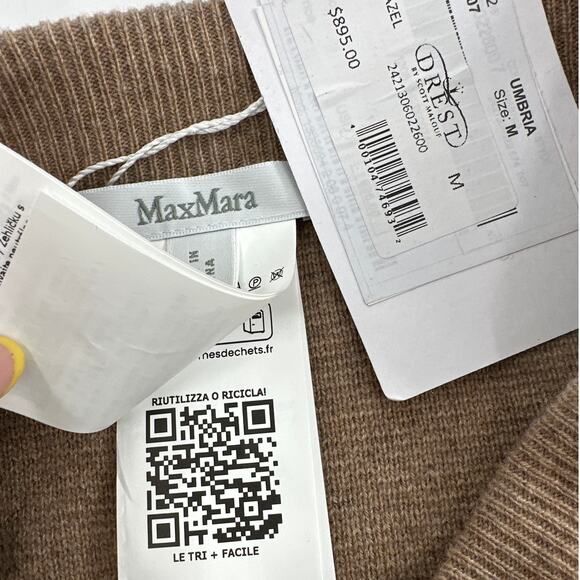 Max Mara Hazel Wool-Cashmere Midi Skirt Size M - Picture 7 of 11